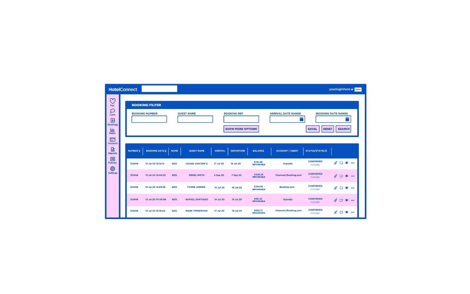 HotelConnect Screenshot