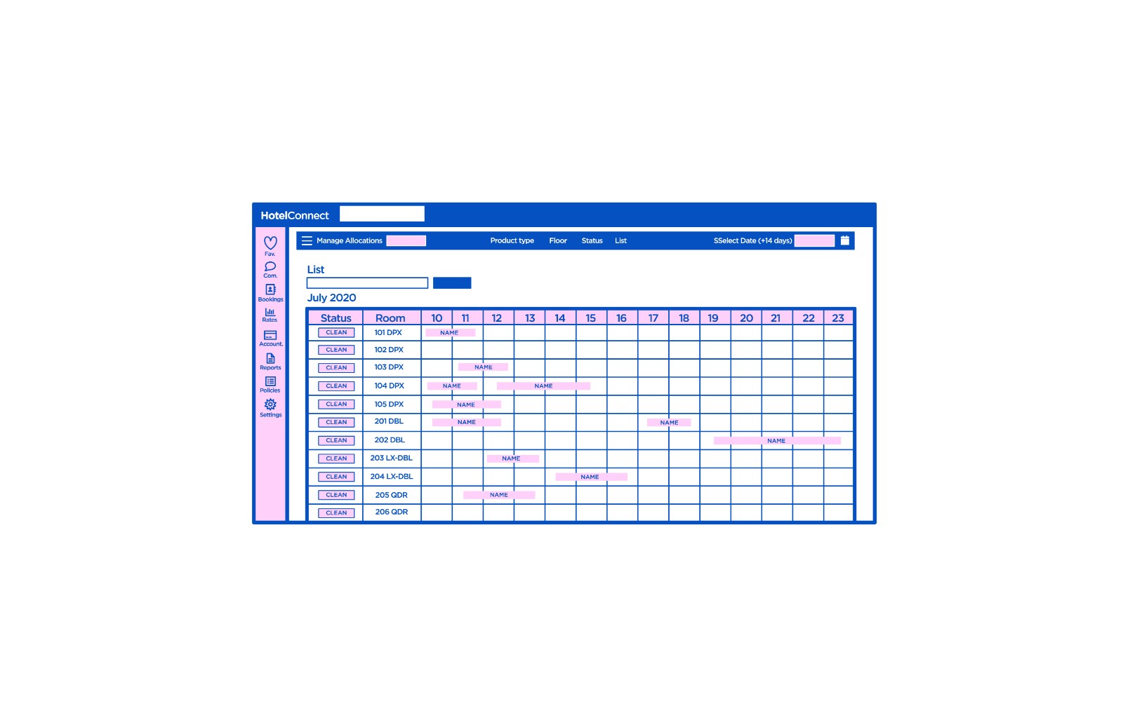 HotelConnect Screenshot