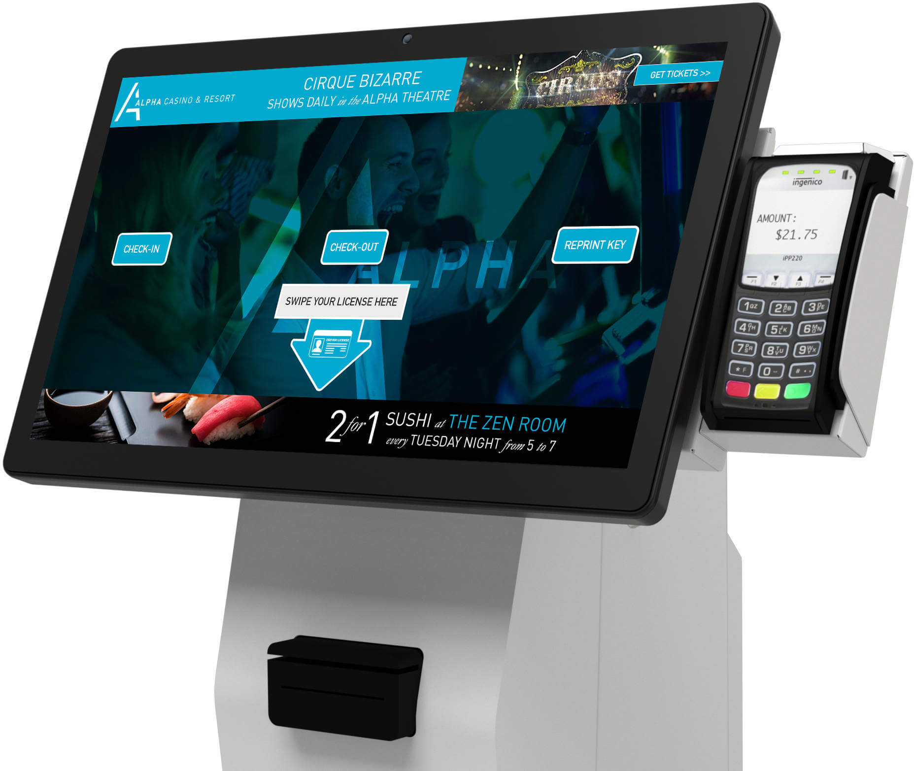 Self Service Kiosk Systems for hotel | HotelMinder