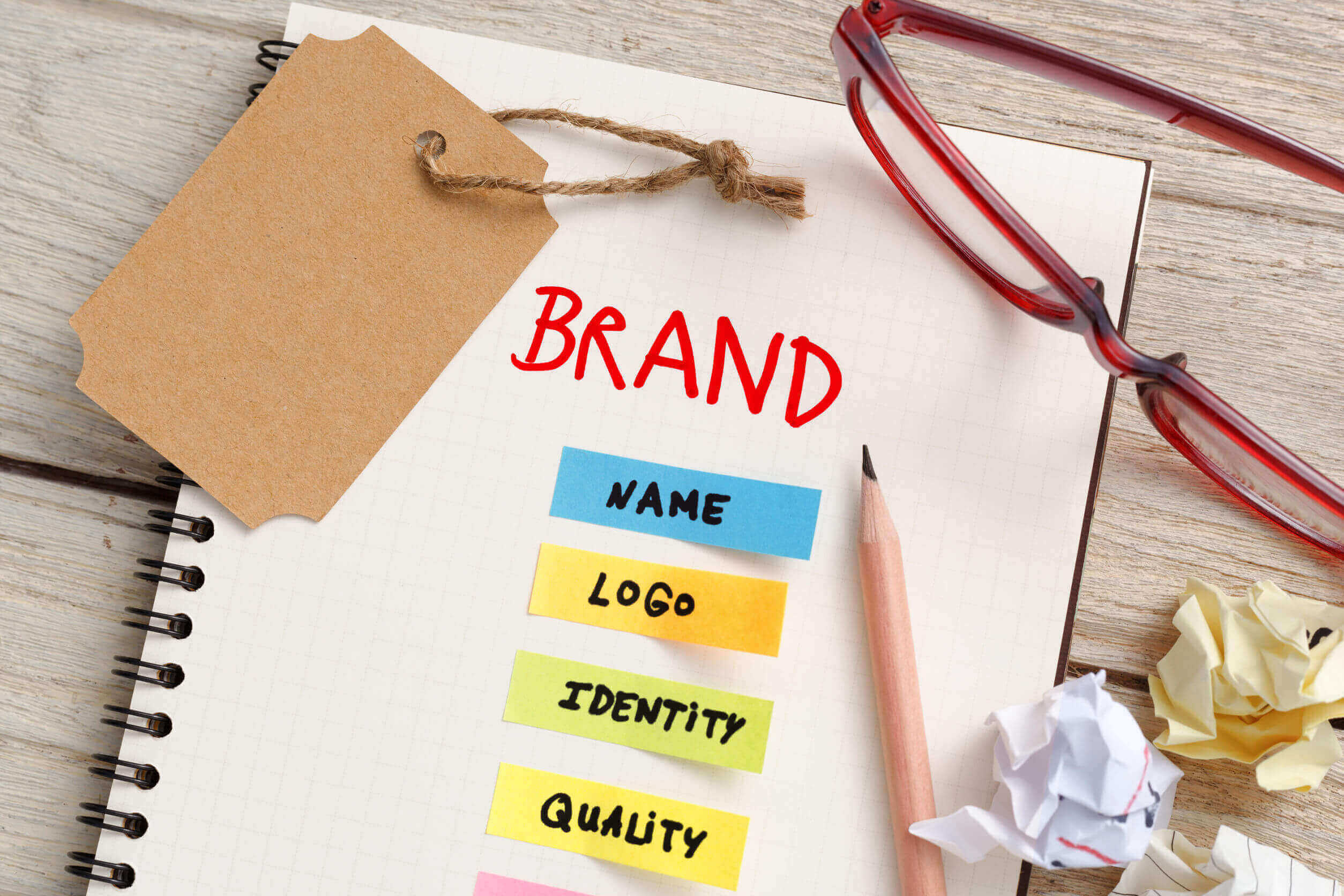 A brand consists of Name, Logo, Identity and more Brand Process steps