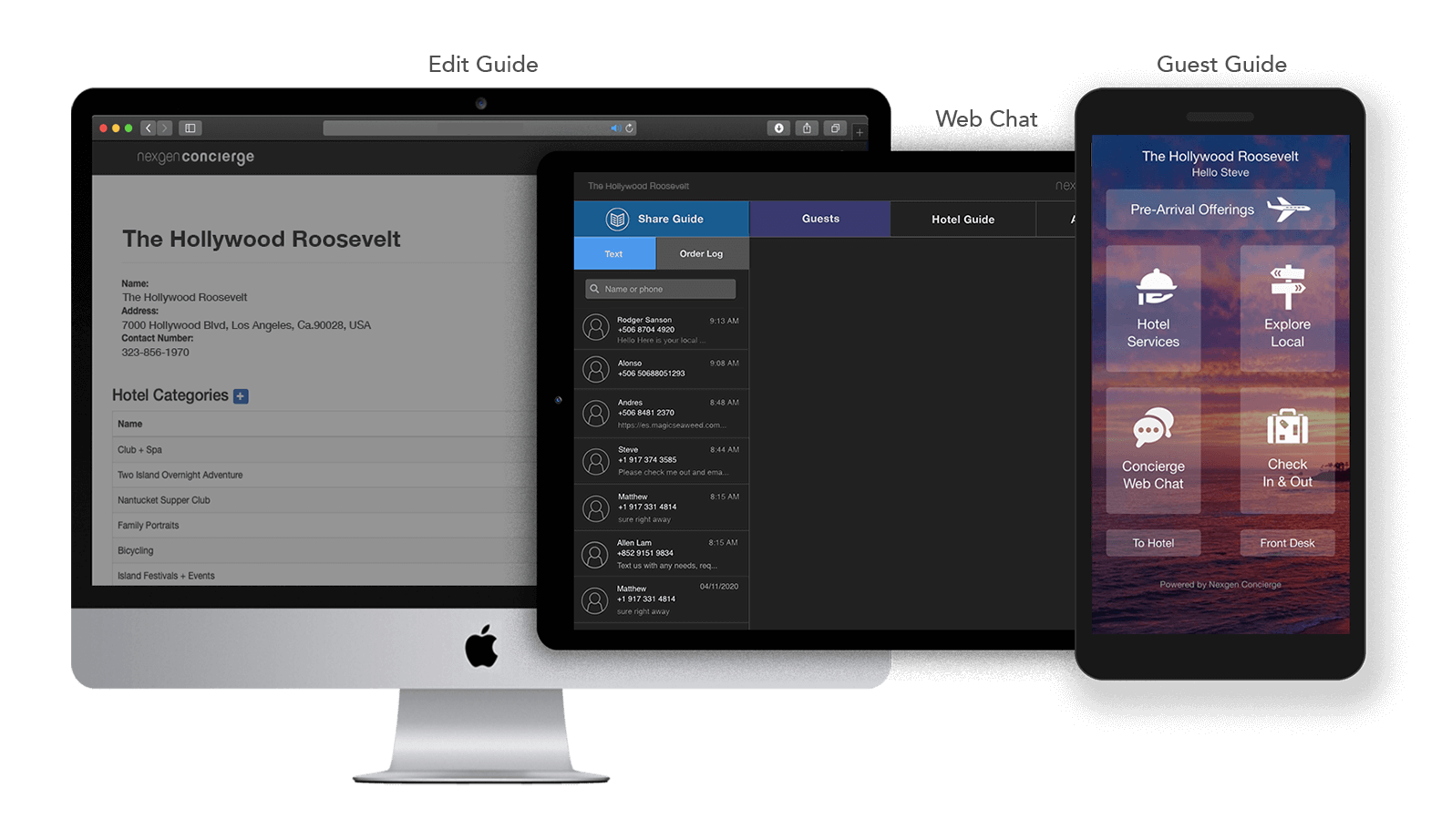 NexGen Concierge - Contactless Check-in Software Screenshot
